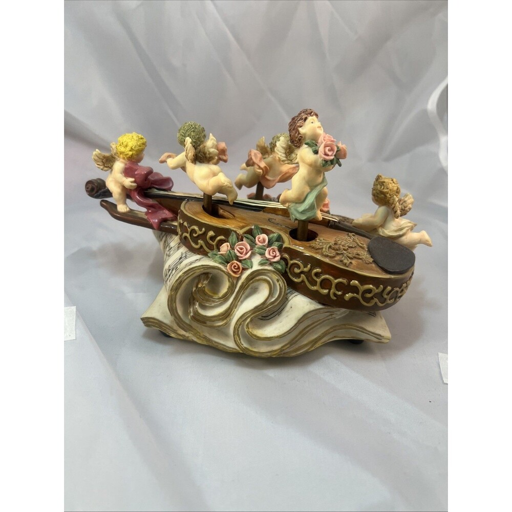 San Francisco Music Box Co. Unchained Melody Angels/Cherubs Violin
